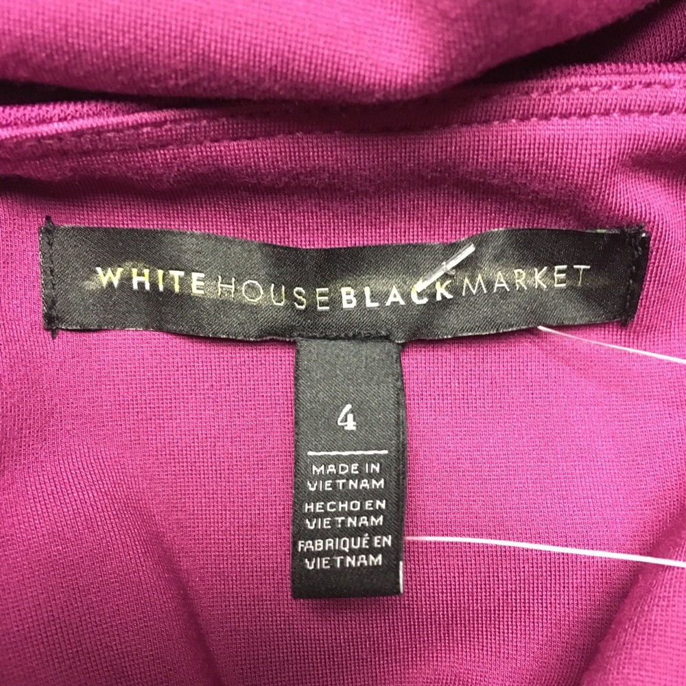 🎁White House Black Market 3/4 Sleeve Tiered Top - Picture 4 of 6